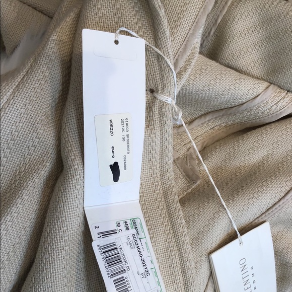 VALENTINO ROMA NWT NUDE TEXTURED BLAZER JKT SZ 10 - Picture 11 of 12
